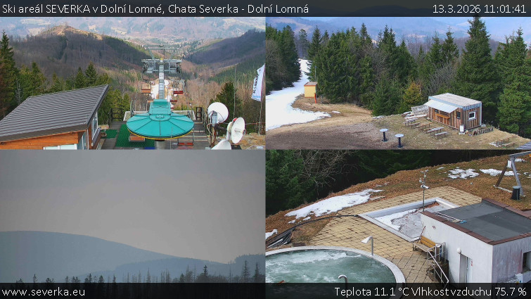 Ski areál SEVERKA v Dolní Lomné - Chata Severka - Dolní Lomná - 13.3.2026 v 11:01