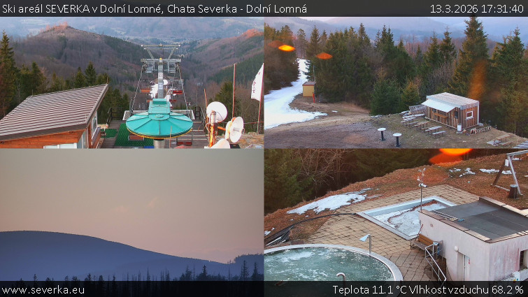 Ski areál SEVERKA v Dolní Lomné - Chata Severka - Dolní Lomná - 13.3.2026 v 17:31