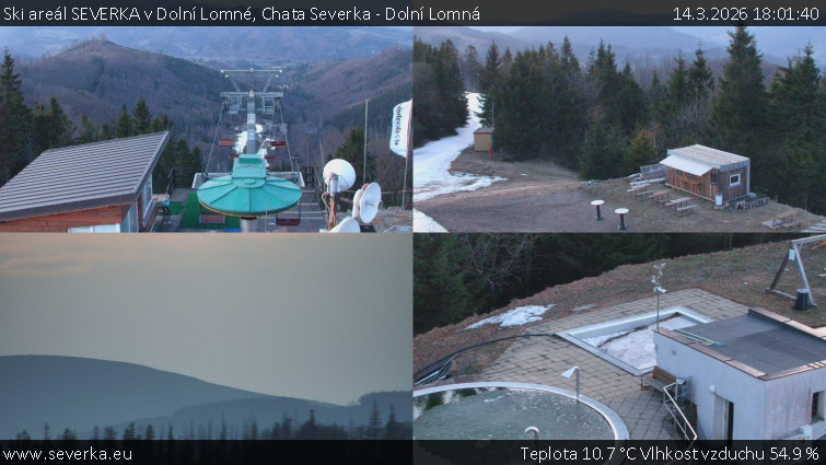 Ski areál SEVERKA v Dolní Lomné - Chata Severka - Dolní Lomná - 14.3.2026 v 18:01