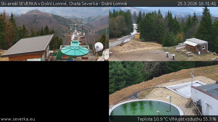 Ski areál SEVERKA v Dolní Lomné - Chata Severka - Dolní Lomná - 25.3.2026 v 16:31