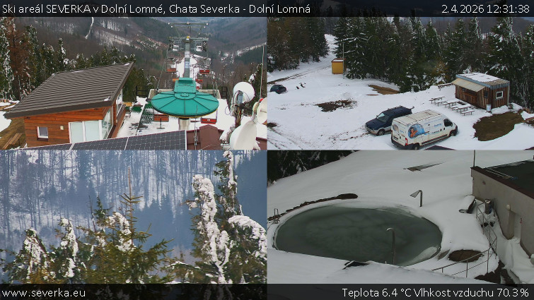 Ski areál SEVERKA v Dolní Lomné - Chata Severka - Dolní Lomná - 2.4.2026 v 12:31
