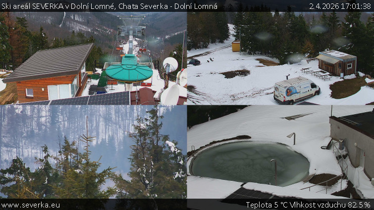 Ski areál SEVERKA v Dolní Lomné - Chata Severka - Dolní Lomná - 2.4.2026 v 17:01