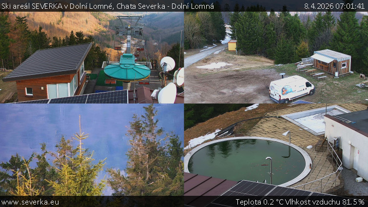 Ski areál SEVERKA v Dolní Lomné - Chata Severka - Dolní Lomná - 8.4.2026 v 07:01