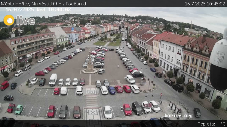 Město Hořice - Náměstí Jiřího z Poděbrad - 16.7.2025 v 10:45 Město Hořice - Náměstí Jiřího z Poděbrad - 16.7.2025 v 10:45