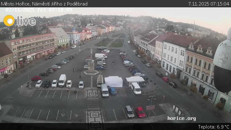 Město Hořice - Náměstí Jiřího z Poděbrad - 7.11.2025 v 07:15