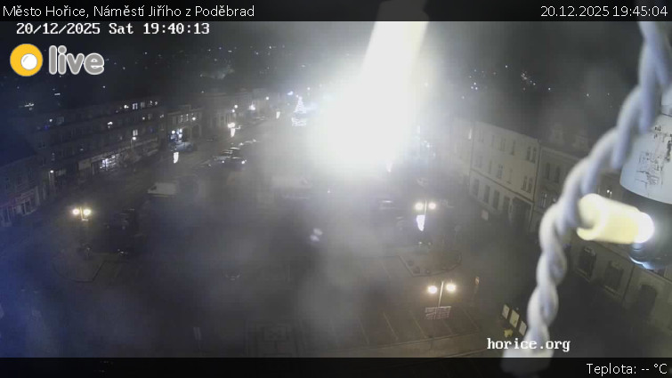 Město Hořice - Náměstí Jiřího z Poděbrad - 20.12.2025 v 19:45