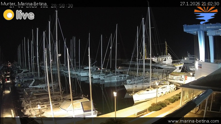 Murter - Marina Betina - 27.1.2026 v 21:02