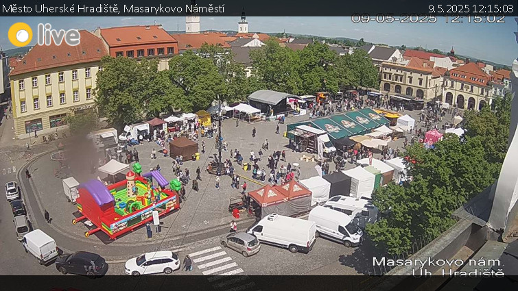 Město Uherské Hradiště - Masarykovo Náměstí - 9.5.2025 v 12:15 Město Uherské Hradiště - Masarykovo Náměstí - 9.5.2025 v 12:15