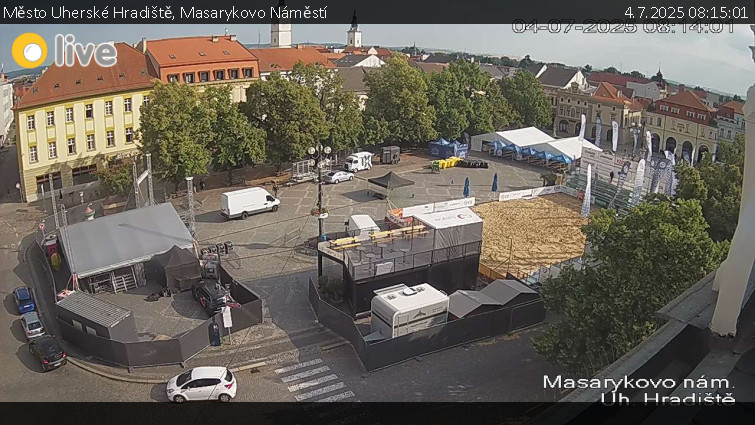 Město Uherské Hradiště - Masarykovo Náměstí - 4.7.2025 v 08:15 Město Uherské Hradiště - Masarykovo Náměstí - 4.7.2025 v 08:15