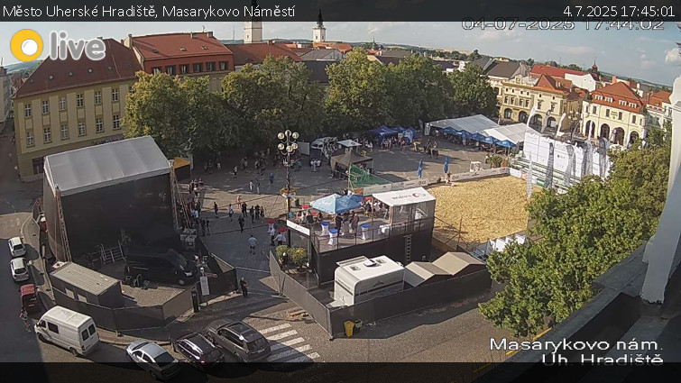 Město Uherské Hradiště - Masarykovo Náměstí - 4.7.2025 v 17:45 Město Uherské Hradiště - Masarykovo Náměstí - 4.7.2025 v 17:45