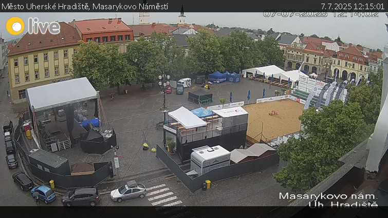 Město Uherské Hradiště - Masarykovo Náměstí - 7.7.2025 v 12:15 Město Uherské Hradiště - Masarykovo Náměstí - 7.7.2025 v 12:15