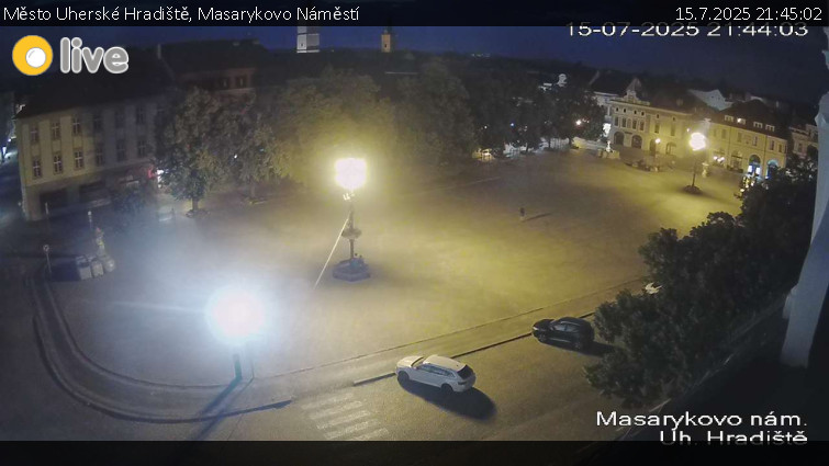 Město Uherské Hradiště - Masarykovo Náměstí - 15.7.2025 v 21:45 Město Uherské Hradiště - Masarykovo Náměstí - 15.7.2025 v 21:45