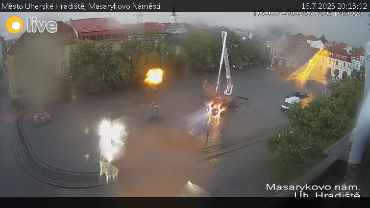 Město Uherské Hradiště - Masarykovo Náměstí - 16.7.2025 v 20:15 Město Uherské Hradiště - Masarykovo Náměstí - 16.7.2025 v 20:15