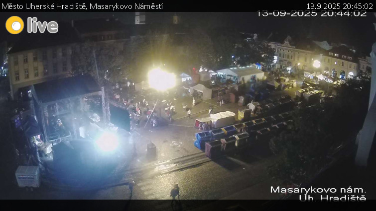 Město Uherské Hradiště - Masarykovo Náměstí - 13.9.2025 v 20:45 Město Uherské Hradiště - Masarykovo Náměstí - 13.9.2025 v 20:45