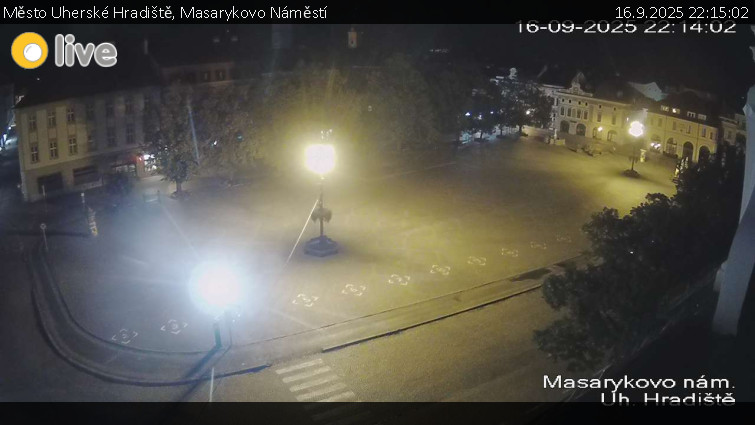 Město Uherské Hradiště - Masarykovo Náměstí - 16.9.2025 v 22:15