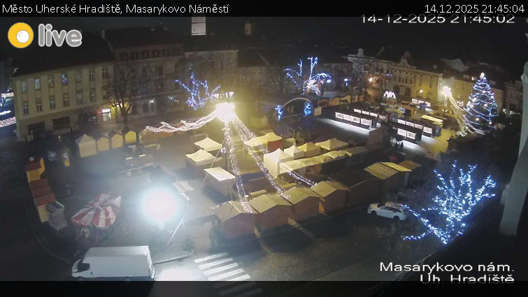 Město Uherské Hradiště - Masarykovo Náměstí - 14.12.2025 v 21:45