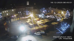 Město Uherské Hradiště - Masarykovo Náměstí - 16.12.2025 v 06:45 Město Uherské Hradiště - Masarykovo Náměstí - 16.12.2025 v 06:45