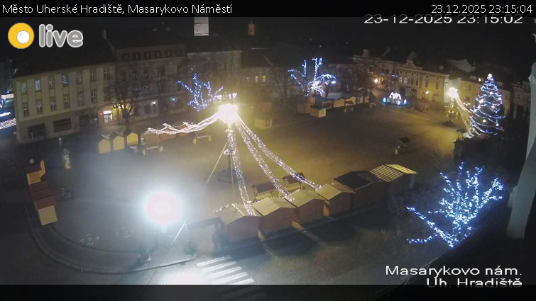 Město Uherské Hradiště - Masarykovo Náměstí - 23.12.2025 v 23:15
