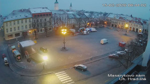 Město Uherské Hradiště - Masarykovo Náměstí - 15.2.2026 v 06:45 Město Uherské Hradiště - Masarykovo Náměstí - 15.2.2026 v 06:45