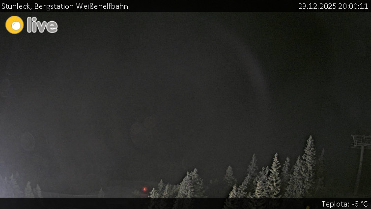 Stuhleck - Bergstation Weißenelfbahn - 23.12.2025 v 20:00