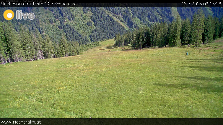 Ski Riesneralm - Piste "Die Schneidige" - 13.7.2025 v 09:15 Ski Riesneralm - Piste "Die Schneidige" - 13.7.2025 v 09:15