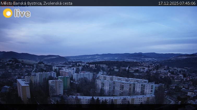 Město Banská Bystrica - Zvolenská cesta - 17.12.2025 v 07:45