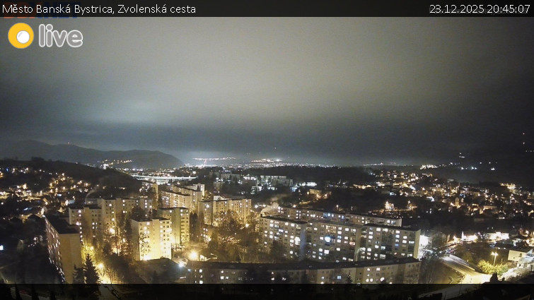 Město Banská Bystrica - Zvolenská cesta - 23.12.2025 v 20:45