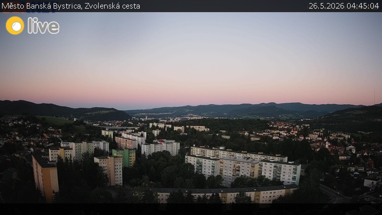 Město Banská Bystrica - Zvolenská cesta - 26.5.2026 v 04:45