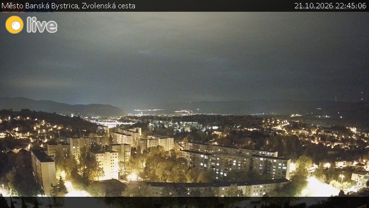 Město Banská Bystrica - Zvolenská cesta - 21.10.2026 v 22:45