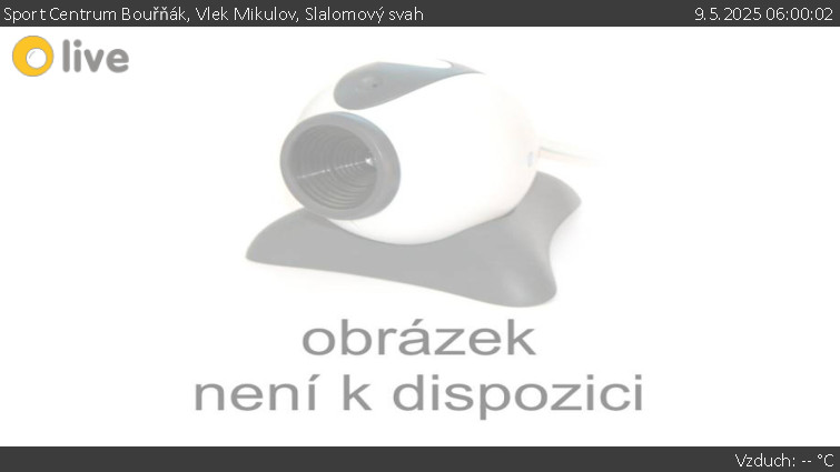 Sport Centrum Bouřňák - Vlek Mikulov, Slalomový svah - 9.5.2025 v 06:00 Sport Centrum Bouřňák - Vlek Mikulov, Slalomový svah - 9.5.2025 v 06:00