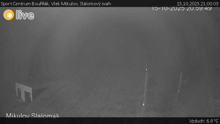 Sport Centrum Bouřňák - Vlek Mikulov, Slalomový svah - 15.10.2025 v 21:00 Sport Centrum Bouřňák - Vlek Mikulov, Slalomový svah - 15.10.2025 v 21:00