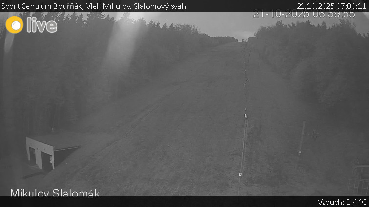 Sport Centrum Bouřňák - Vlek Mikulov, Slalomový svah - 21.10.2025 v 07:00