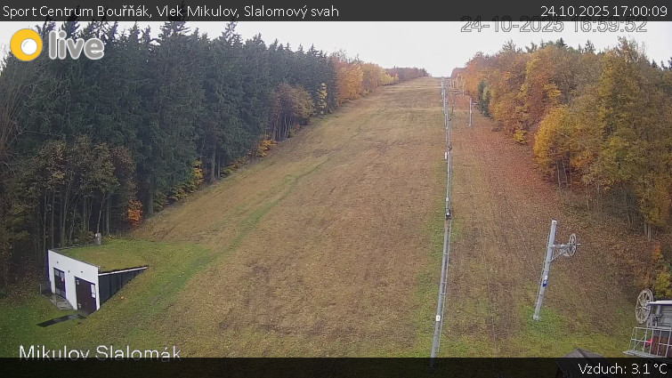 Sport Centrum Bouřňák - Vlek Mikulov, Slalomový svah - 24.10.2025 v 17:00 Sport Centrum Bouřňák - Vlek Mikulov, Slalomový svah - 24.10.2025 v 17:00