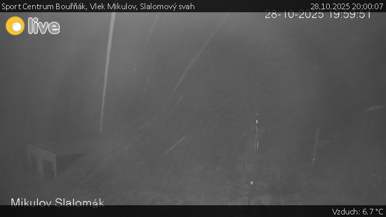 Sport Centrum Bouřňák - Vlek Mikulov, Slalomový svah - 28.10.2025 v 20:00 Sport Centrum Bouřňák - Vlek Mikulov, Slalomový svah - 28.10.2025 v 20:00