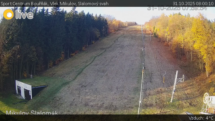 Sport Centrum Bouřňák - Vlek Mikulov, Slalomový svah - 31.10.2025 v 08:00 Sport Centrum Bouřňák - Vlek Mikulov, Slalomový svah - 31.10.2025 v 08:00