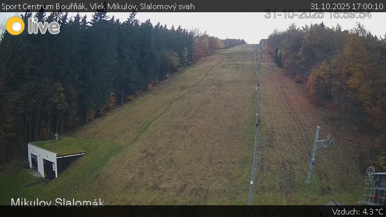 Sport Centrum Bouřňák - Vlek Mikulov, Slalomový svah - 31.10.2025 v 17:00