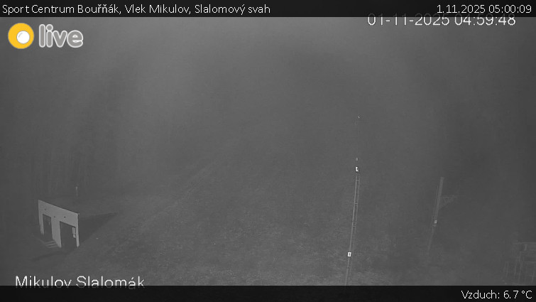 Sport Centrum Bouřňák - Vlek Mikulov, Slalomový svah - 1.11.2025 v 05:00
