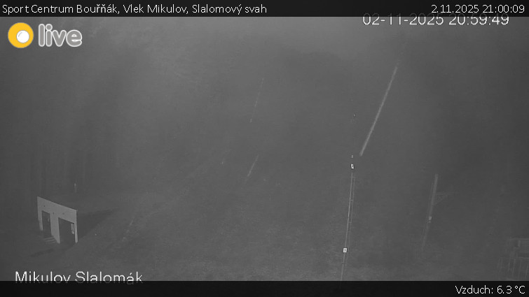 Sport Centrum Bouřňák - Vlek Mikulov, Slalomový svah - 2.11.2025 v 21:00 Sport Centrum Bouřňák - Vlek Mikulov, Slalomový svah - 2.11.2025 v 21:00