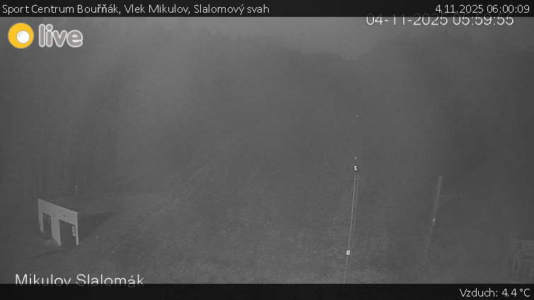 Sport Centrum Bouřňák - Vlek Mikulov, Slalomový svah - 4.11.2025 v 06:00