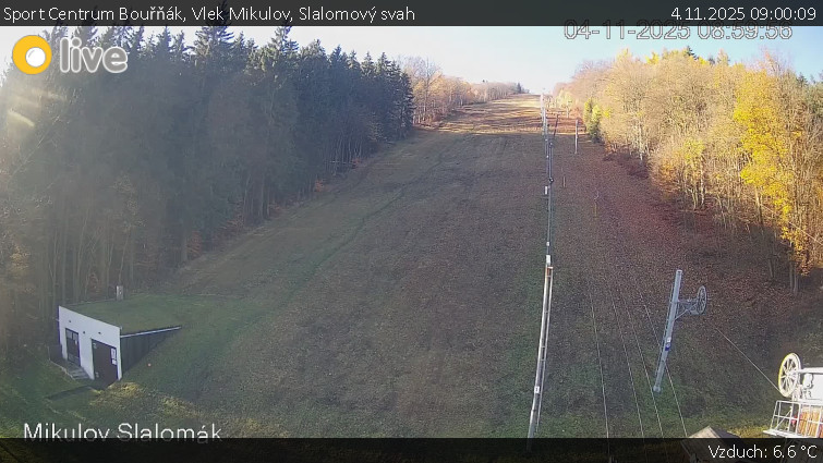 Sport Centrum Bouřňák - Vlek Mikulov, Slalomový svah - 4.11.2025 v 09:00