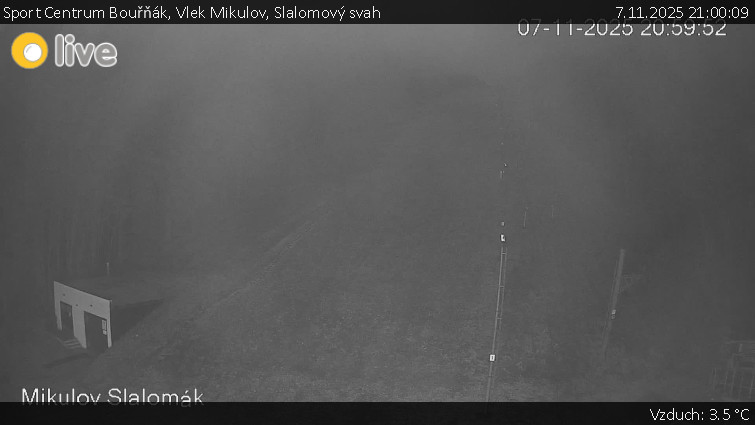 Sport Centrum Bouřňák - Vlek Mikulov, Slalomový svah - 7.11.2025 v 21:00