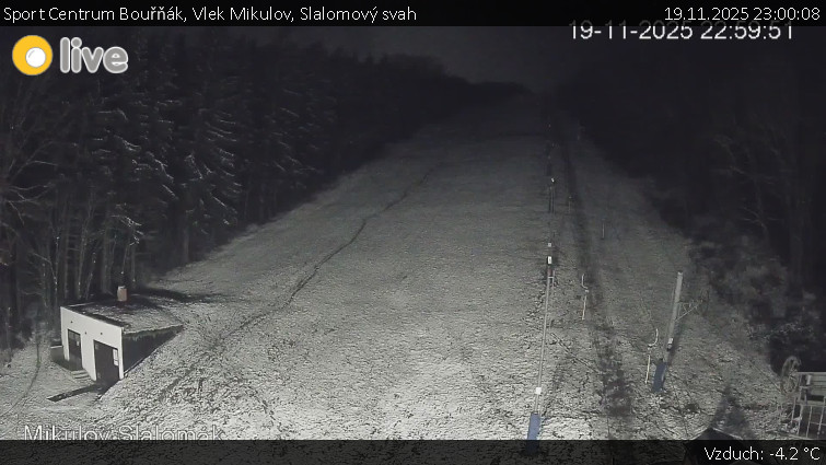 Sport Centrum Bouřňák - Vlek Mikulov, Slalomový svah - 19.11.2025 v 23:00