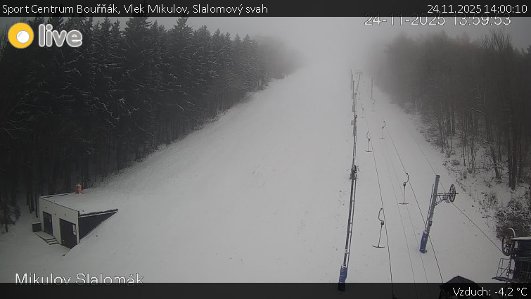 Sport Centrum Bouřňák - Vlek Mikulov, Slalomový svah - 24.11.2025 v 14:00
