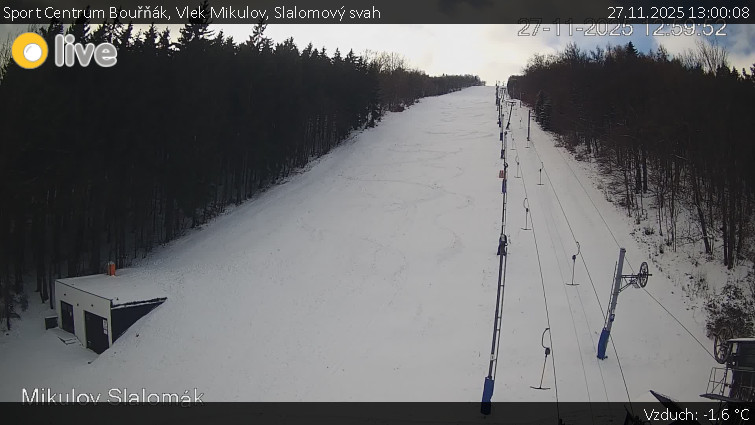 Sport Centrum Bouřňák - Vlek Mikulov, Slalomový svah - 27.11.2025 v 13:00