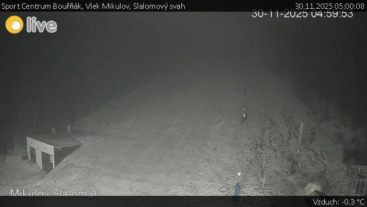 Sport Centrum Bouřňák - Vlek Mikulov, Slalomový svah - 30.11.2025 v 05:00