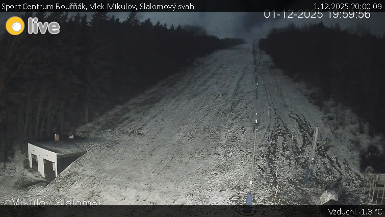 Sport Centrum Bouřňák - Vlek Mikulov, Slalomový svah - 1.12.2025 v 20:00