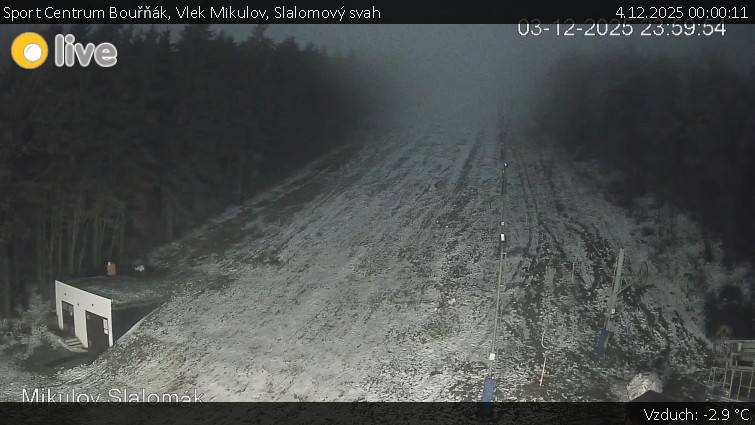 Sport Centrum Bouřňák - Vlek Mikulov, Slalomový svah - 4.12.2025 v 00:00