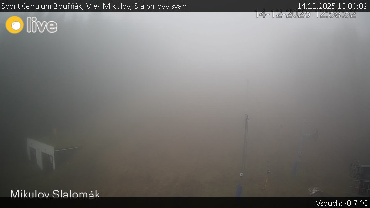 Sport Centrum Bouřňák - Vlek Mikulov, Slalomový svah - 14.12.2025 v 13:00