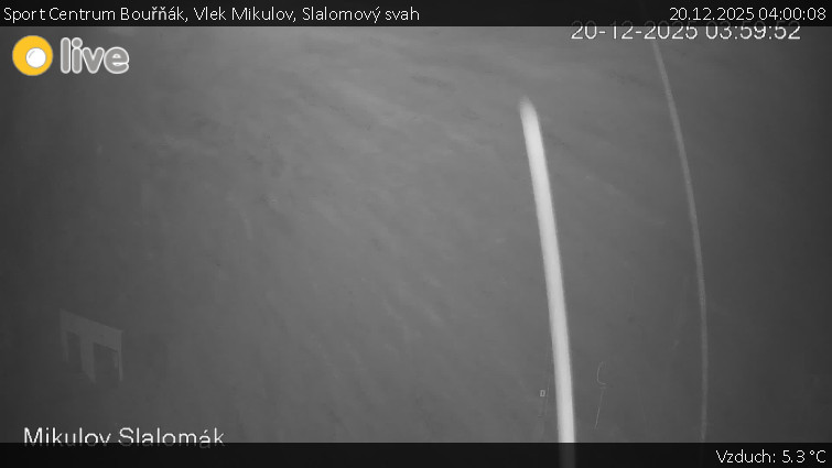 Sport Centrum Bouřňák - Vlek Mikulov, Slalomový svah - 20.12.2025 v 04:00