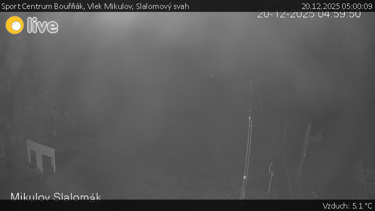 Sport Centrum Bouřňák - Vlek Mikulov, Slalomový svah - 20.12.2025 v 05:00